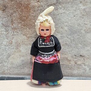 Vintage Dutch Holland Doll Eyes Open Close